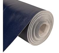 DFL Leatherette Vinyl Upholstery Fabric | Fire Retardant FR Faux Leather |Available in A4 and A5 Sheet |Heavy Duty Leathercloth Material of 600 GSM (Navy Blue, A5 Sheet)