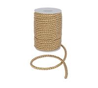 DFL Lurex Macrame Cord 5mm- Metallic Gold & Silver Craft String, Glitter Elastic Rope for Macrame, Bracelet Making, String Art, Scrapbooking, Hanging Decorations & DIY Crafts (Gold,5 Metre)