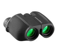 DFlamepower 10x25 Compact High Powered Folding Binoculars Waterproof Telescope for adults/outdoor birding watching/travelling/sightseeing/hunting