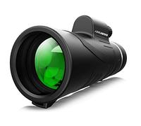 DFlamepower 10X42 HD Clear Dual Focus Monocular Telescope, Compact BAK4 Multi-coated Zoom Optical Lens Scope With Low Night Vision Ideal for Hunting Camping Hiking, Sporting Events