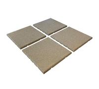 Dflect Sand/Beige Rubber Playground Tile 400x400x25mm - Pack of 4