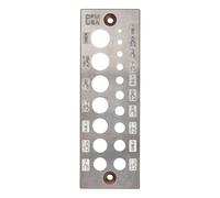 DFM A2 Steel Dowel Plate 17 Holes MADE IN USA (English 17 Holes)