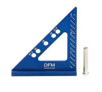 DFM Small Carpenter Square Made in USA with Fixed Miter Angle Pin (English - Blue)