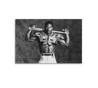 DFMY Bo Jackson Retro Black And White PosterWall Art Canvas Poster Music Albums And Movies Decorative Painting for Living Bed Room 08x12inch(20x30cm) Unframe-style
