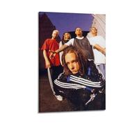 DFMY Singer Band Poster KORN in The 90sWall Art Canvas Poster Music Albums And Movies Decorative Painting for Living Bed Room 08x12inch(20x30cm) Frame-style