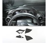 DFOF G Car Decoration Accessories for Mazda for MX-5 2016-2023 Soft Carbon Fiber Gear Shift Frame Window Lift Handle Bowl Cover Trim Interior Decoration Strips(Carbon Texture 33)