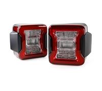 DFOF G Rear Tail Lamp 2x For Jeep For Wrangler JK 2007-2017 LED Tail Lights Reverse Brake Running Lamp Rear DRL(Clear)