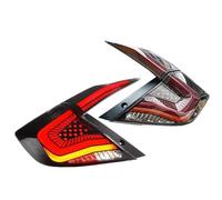 DFOF G Rear Tail Lamp Car LED Lights Rear Tail Lamps For Civic 10th Gen 2016-2020 Taillights Assembly Turn Signal Dynamic Light(Clear)