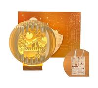 DFPHPNUP Seodon Paper Carved Lamp, Romantic Night Light in Bedroom and Living Room, Birthday Gift. Turning Off The Light is an Exquisite Decoration. (The Cat in The Forbidden City)