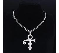 DFRIZ necklace pendant jewelry RIP Memorial Symbol Love Logo Steampunk Necklaces The Minimalism Artist Love Symbol Prince Necklace