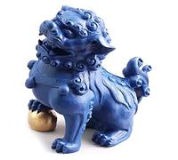 DFrywdgSEY Animal statue, Sculpture Tabletop Art Statue Desktop Figurine Foo Dogs Guardian Lion Statues, Symbol of Wealth,and Cafe Hotel