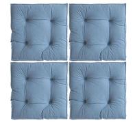 DFrywdgSEY chair pads, 4 PCS Square Floor Pillow Cushion Mats, Solid Tufted Seat Pads For Office Car Outdoor Patio Dining Orthopedic Coc