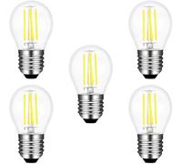 DFrywdgSEY LED Light Bulb, E27 G45 2W LED Filament Bulb, AC 220V, 200LM, Globe Bulbs, Non-Dimmable, Pack of 5