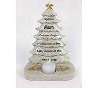DFS Mum Christmas Tree With Flickering Tea Light Graveside Memorial Ornament Tribute