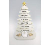 DFS Sister Christmas Tree With Flickering Tea Light Graveside Memorial Ornament Tribute