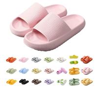 DFSDJEUW cloud sliders women Cloud Sliders for Women and Men Super Soft Shower Quick Drying Flip Flops Non-Slip Sandals Summer Beach Pool Pillow Slippers womens slippers size 5 Pink 5