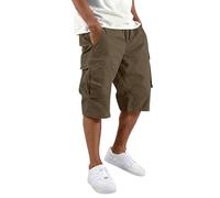 DFSDJEUW Cotton Shorts for Men UK Men's Running Shorts Spring New Border Trade Men's for Europe and America Sports and Leisure Multi Pocket with Colors Lightweight Golf Mens UK Stretch Bronze L