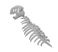 DFSDJEUW Dinosaur Skeleton Costume, Wearable Spinosaurus Skull Mask & Spine, Cozy Plush Silly Dino Skeleton Halloween Costumes Outfit for Dress-Up, Halloween Cosplay Props