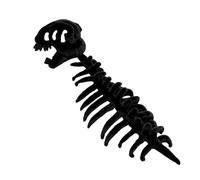 DFSDJEUW Dinosaur Skeleton Costume, Wearable Spinosaurus Skull Mask & Spine, Cozy Plush Silly Dino Skeleton Halloween Costumes Outfit for Dress-Up, Halloween Cosplay Props