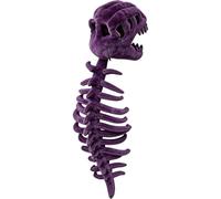 DFSDJEUW Dinosaur Skeleton Costume, Wearable Spinosaurus Skull Mask & Spine, Cozy Plush Silly Dino Skeleton Halloween Costumes Outfit for Dress-Up, Halloween Cosplay Props