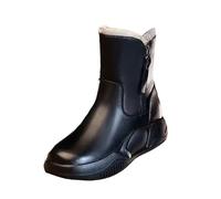 DFSDJEUW flat cowboy boots for women Ankle Boots for Women Women's High Performance Warm Soft And Comfortable Can Adapt To The Cold And Harsh Environment Wide Fit platform trainers Black 6