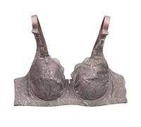 DFSDJEUW Full Cup Support Bra Womens Push Up Everyday Bras Comfortable Wireless Bralettes UK Soft Full-Coverage Lace Bra Non Wired Thin Breathable Seamless Lightning+Deals+of Today Prime Dark Gray 36