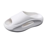 DFSDJEUW indoor slippers men Cloud Slides For Women Men Lightweight Pillow Slippers Bathroom Sandals Non Slip Flip Flops Quick Drying Shower Slides deals+of the day clearance White 5.5