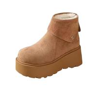 DFSDJEUW knee high boots Womens Boots Women's High Performance Warm Soft And Comfortable Can Adapt To The Cold And Harsh Environment Wide Fit Walking western wide fit Coffee 6