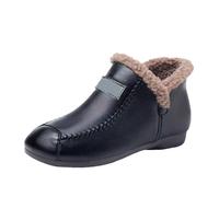 DFSDJEUW ladies mid calf boots Ankle Boots Women Women's High Performance Warm Soft And Comfortable Can Adapt To The Cold And Harsh Environment Wide Fit ladies cowboy Black 4.5