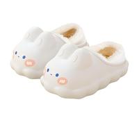 DFSDJEUW ladies mule slippers Slippers for Elderly Women Warm Soft Comfortable Keeping Your Feet Warm In Winter Wide Fit Anti-Slip Orthopedic Shoe non slip shoes womens White 6