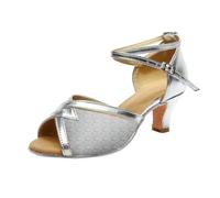 DFSDJEUW Latin Dance Shoes for Women Low Heels Ballroom Dancing Shoe Open Toe Wedding Evening kitten heel Salsa Dance for Girls Chacha Salsa Jazz Practice Dancing Sandals for Beginners