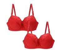 DFSDJEUW My Orders 2 Pack Bras for Women Plus Size Push Up Underwire Comfort Wireless Seamless Multipack Bralette Sexy Padded Lace Bras Soft Full Coverage Buy Again My Orders 2025 Purple 42E