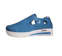 DFSDJEUW my+orders placed by me recently Walking Sandals Womens Open Toe Walking Shoes Lightweight Arch Support Summer Comfortable Casual Flat/chunky Footwear wide fit sandals for women Blue 4