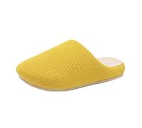 DFSDJEUW orthopedic slippers for women Outdoor Slippers for Women Couple Models Shoes Non Flip Flops Indoor Bedroom Four Ladies Wide Fit wide fitting slipper Yellow 5