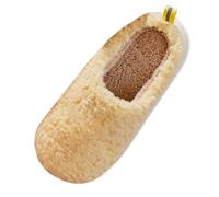 DFSDJEUW orthopedic slippers for women Outdoor Slippers Women's Spring Autumn Winter Home Indoor Thick Plush Soft Non Silent Warm Wrapped Toe Plush Cotton wide fitting slipper for womens Yellow 6