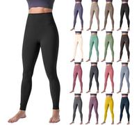 DFSDJEUW Outlet Clearance UK Leggings for Women UK High Waisted Ladies Black Sport Stretchy Gym Trousers Running Soft Tummy Control Yoga Pants Workout Hiking Black Leggings Women My Orders Black L