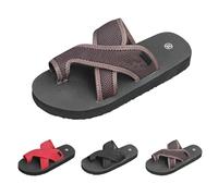 DFSDJEUW outlet clearance uk Women's Slide Sandals Soft Cork Footbed Summer toe loop Comfort Arch Support Indoor Thick Bottom Bathroom Vacation Beach summer sandals for women Coffee 6.5