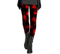 DFSDJEUW Pay in 5 Monthly payments Items The Deal Gym Leggings Legging Pants for Women Straight Leg Yoga Leggings with Pockets Heart Womens Soft Plus Size Tall Leggings Heart Leggings Leggins Red