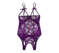 DFSDJEUW plus size bodysuit for women Women's Sexy Lingerie Bodysuit Lace Bra Naughty See-Through Underwear Backless Nightwear Babydolls One-Piece Strappy Negligees sexy dress up for women naughty