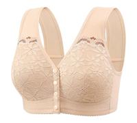 DFSDJEUW Prime Deals Day Non Wired Bras for Women UK Bras for Women Adjustable Strap Full Coverage Up Bras Comfortable No Underwire Wireless Bras Padded Post Surgery Bras for Women Khaki