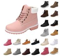 DFSDJEUW save 5 percent off 4 items 2 pound items Winter Boots Women Ankle Boots Ladies Snow Boots Wide Fit Shoes Lace Up Waterproof Walking Boots Warm Fur Lined Snow Boots Non Slip womens boots