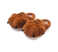 DFSDJEUW slippers for swollen feet Women's Slippers Comfy Soft Wide Fit Memory Foam Mule Home Sliders House Slipper Faux Fur Lined Non Slip Orthopedic House Shoes Winter Gifts, travel women Brown 7