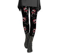 DFSDJEUW Try Before You Buy Sports Leggings Women Women's Christmas Day Autumn and Winter Leggings Artistic Printed Soft Stretchy Pants Buttery Soft Elastic Brown Leggings for Women UK