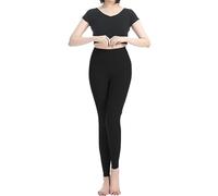 DFSDJEUW Warehouse Deals Clearance Returns Yoga Leggings for Women UK Women's Lined Leggings Delong Thermal Leggings Grey Black High Waist Fashion Causal High Elasticity Ankle Sports Leggings Women