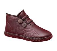 DFSDJEUW wide calf cowboy boots Winter Boots for Women Uk Women's High Performance Warm Soft And Comfortable Can Adapt To The Cold And Harsh Environment Wide cowboy women Red 3.5