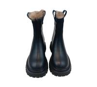 DFSDJEUW winter boots for women Womens Ankle Boots Women's High Performance Warm Soft And CNew Leather Boot for Women Plus Velvet Thickened Short Thick Sole knee high Black 4