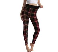 DFSDJEUW Women Sandals Clearance My Orders Gym Leggings for Women UK Women Elastic Jeans Leggings Thermal Fashion Plaid Print Imitation Denim Leggings Tights Hiking Pant Ladies Leggings Size 14