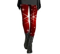 DFSDJEUW Women Sandals Clearance My Orders Gym Leggings for Women Women's Printed Sequin Sport Leggings with Soft and Slim Butt Buttery Soft Elastic Leggings High Waisted Ladies Leggings Size 14 Red