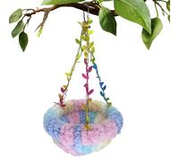 Dfstvup Bird Hammock, Conure Swing Bed, Winter Warm Bird Nest House Hammock Finch Cage Plush for Macaw Parakeet Cockatiels Cockatoo Lovebird