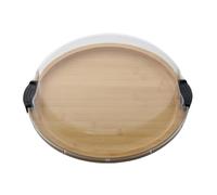 Dfstvup Charcuterie Platter, Wood Aperitif Dish, Portable Round Serving Boards with Lid for Party Christmas Restaurant Picnic Holiday Pool Kitchen Buffet Camping Gatherings